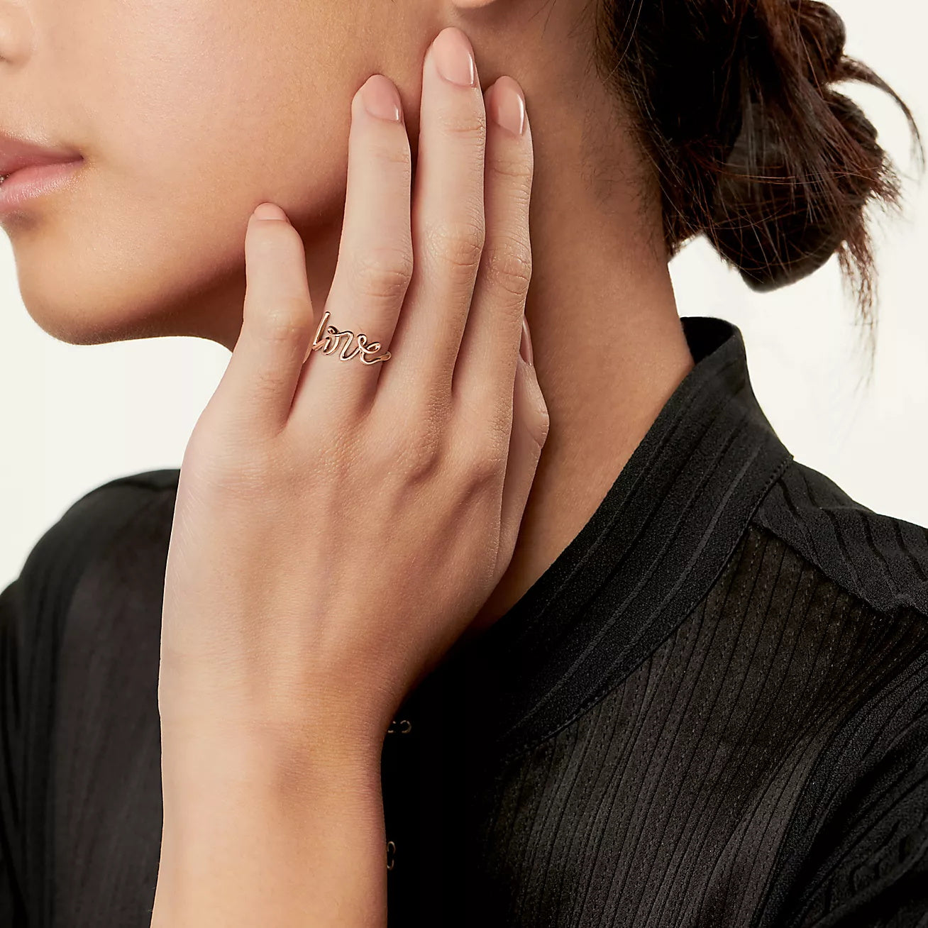TIF60571473 light gold letters LOVE ring