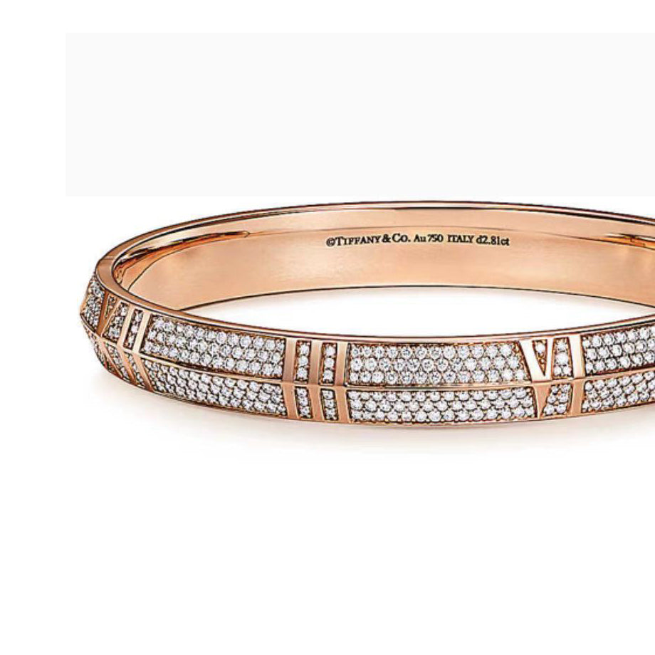 TIF43600396 sword spine Roman full diamond bracelet