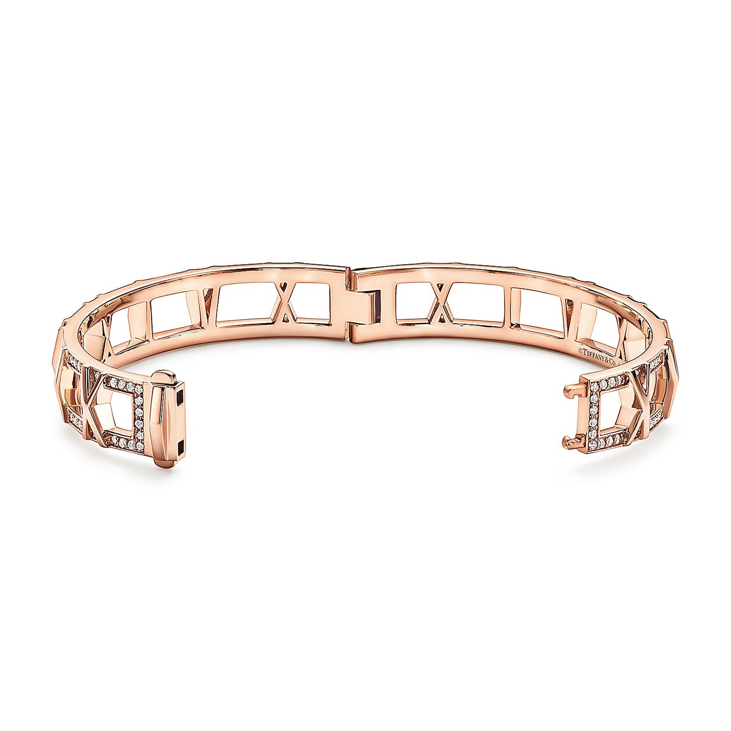 TIF46767864 diamond hollow Roman font bracelet