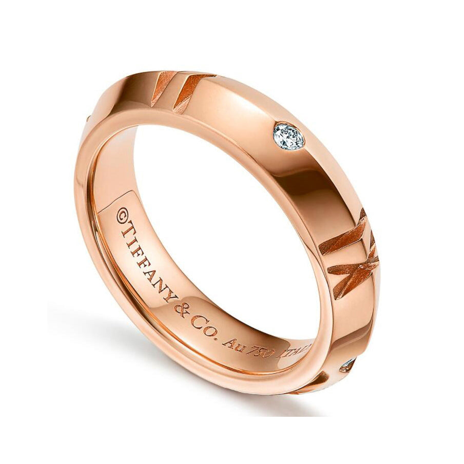 TIF:67786726 guest version four diamond Roman numeral sword spine ring