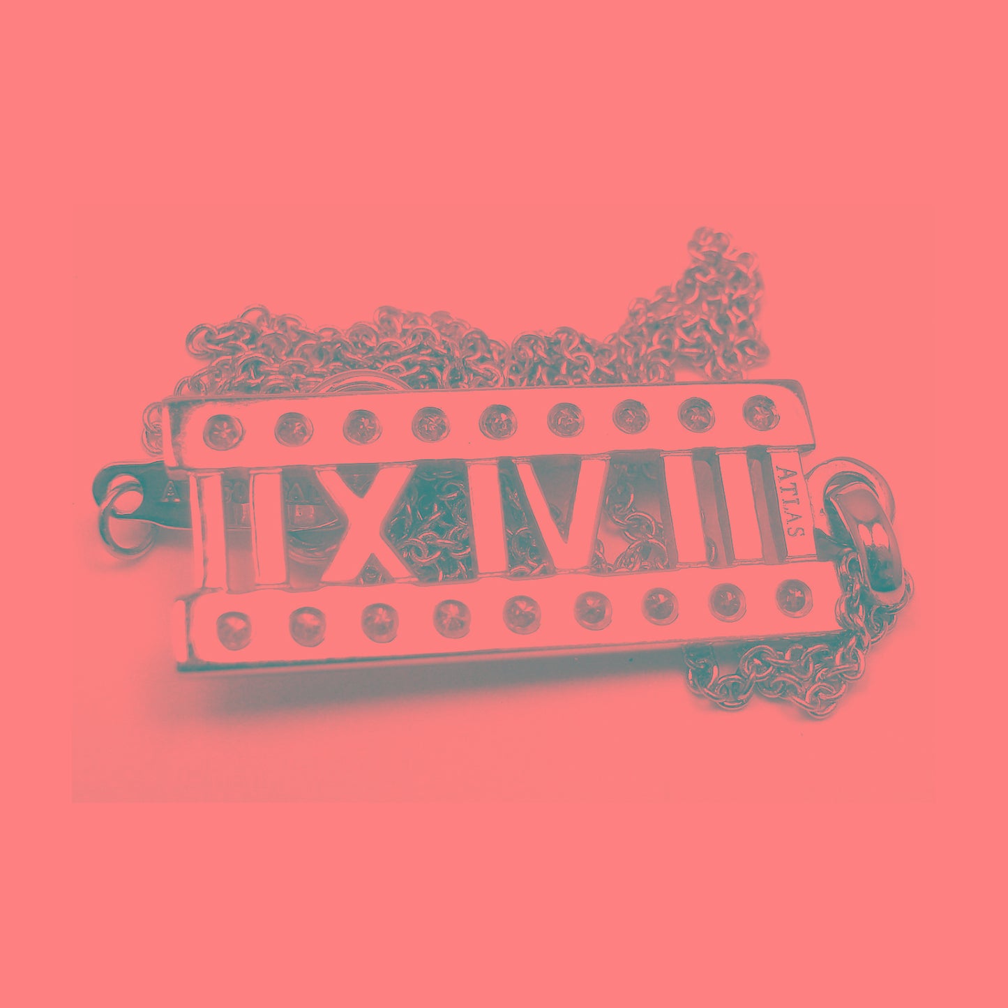 TIF64558580 Roman numeral pendant plate