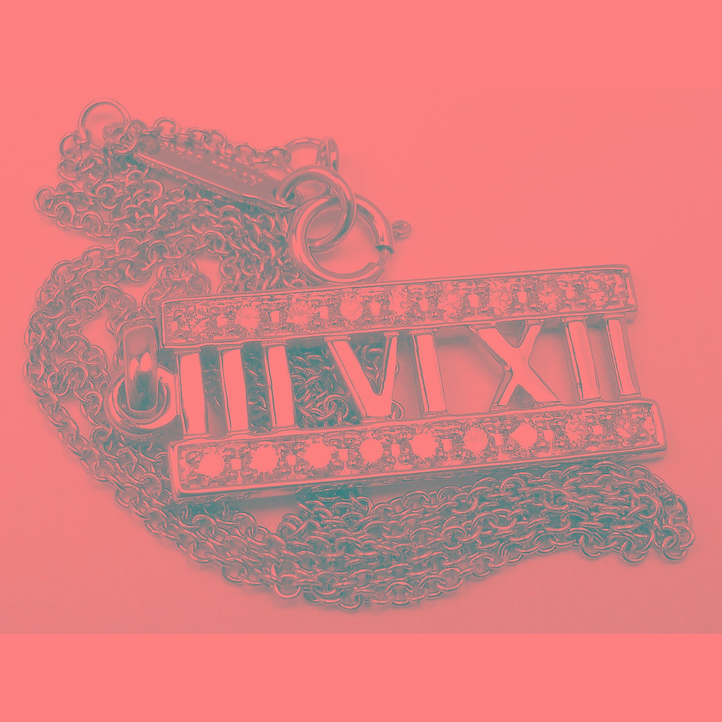TIF64558580 Roman numeral pendant plate
