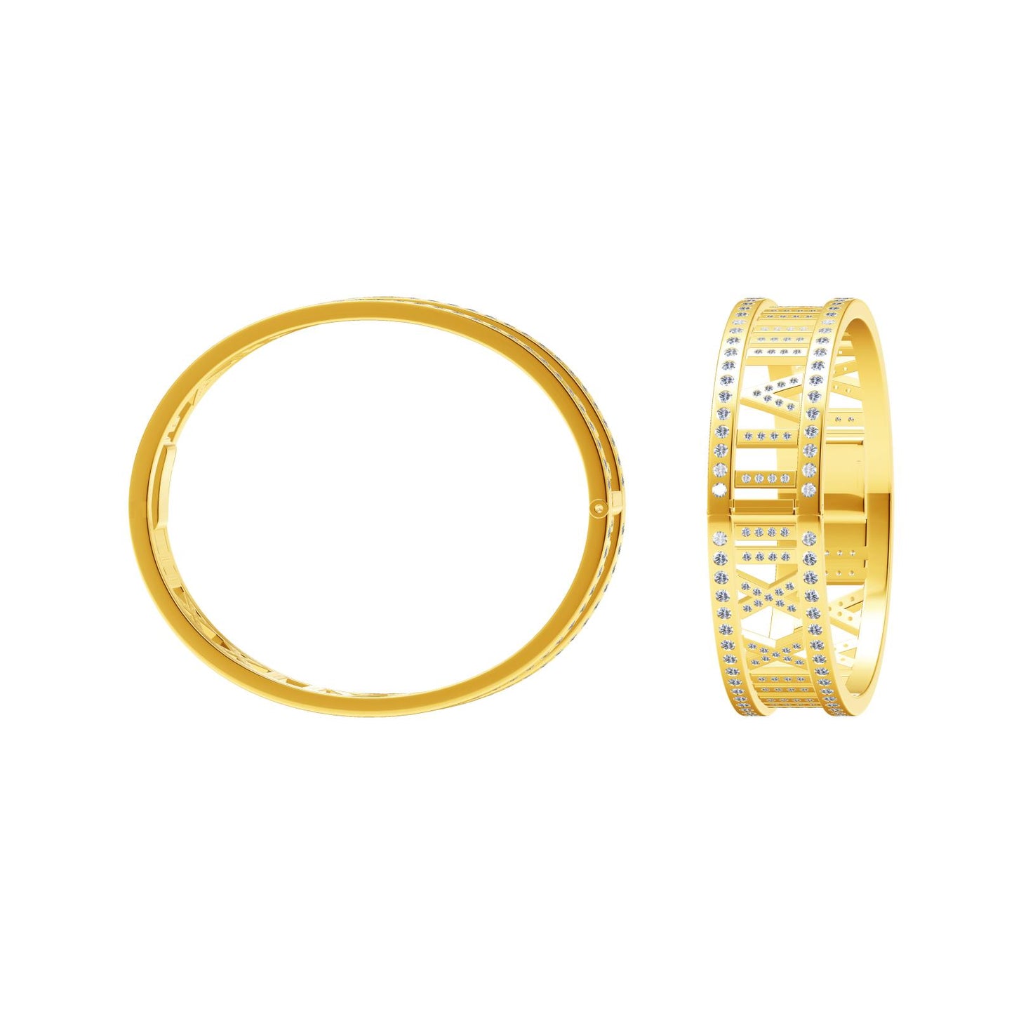 TIF85823868 Roman full diamond medium size bracelet
