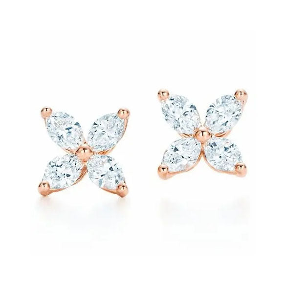 TIF99645112 four-leaf 4-pin horse eye earrings