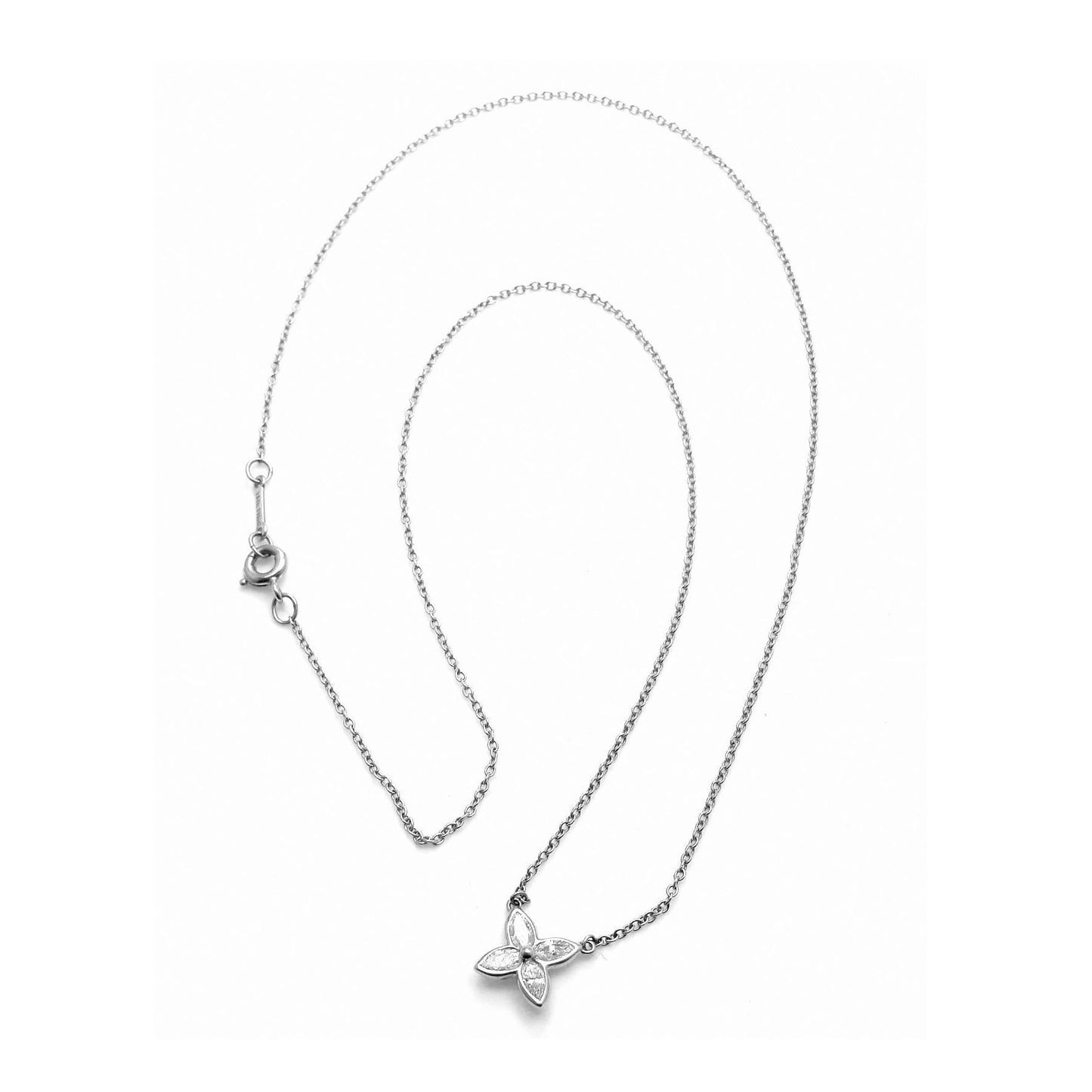 TIF13023773 barrel four-leaf horse eye bolt chain pendant