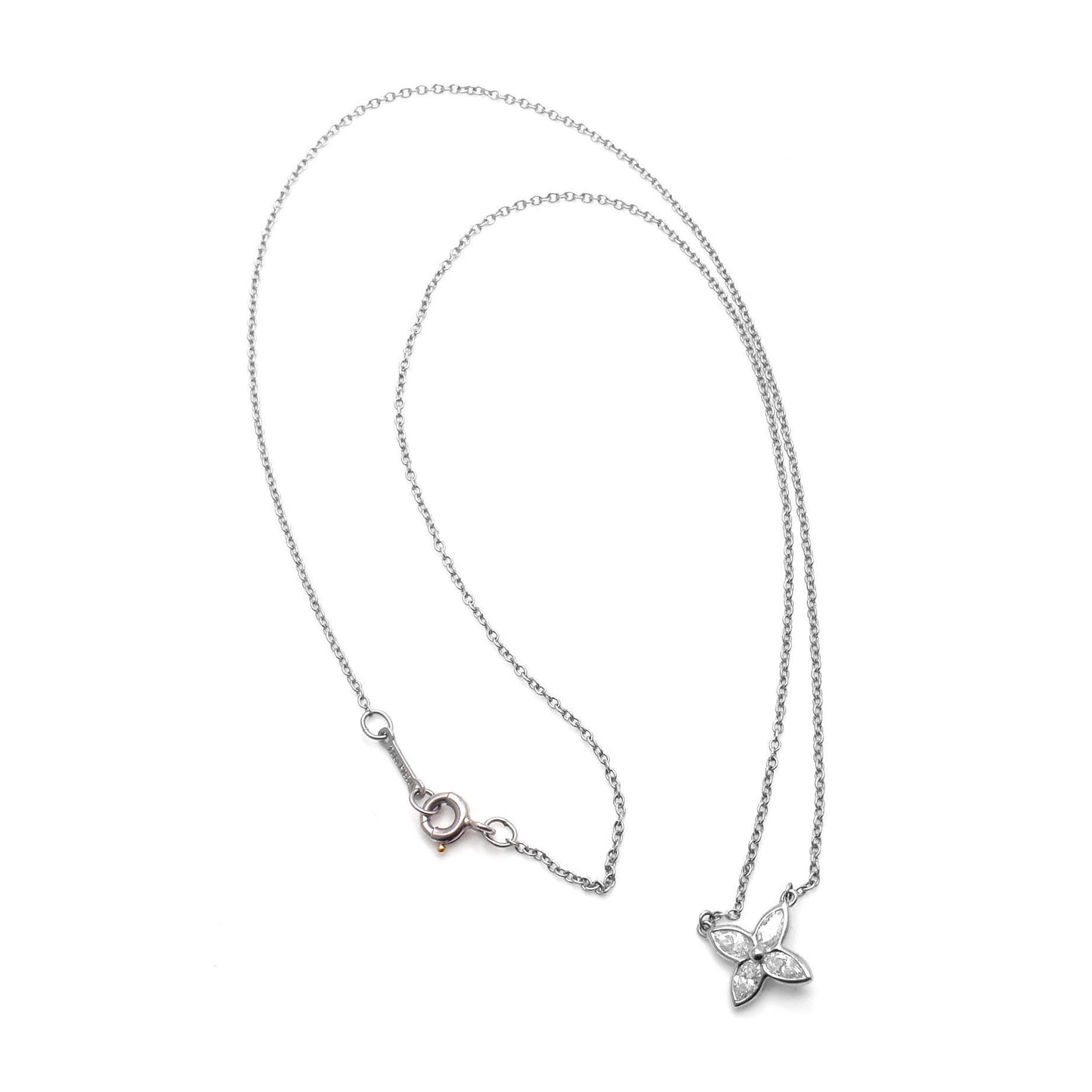TIF13023773 barrel four-leaf horse eye bolt chain pendant