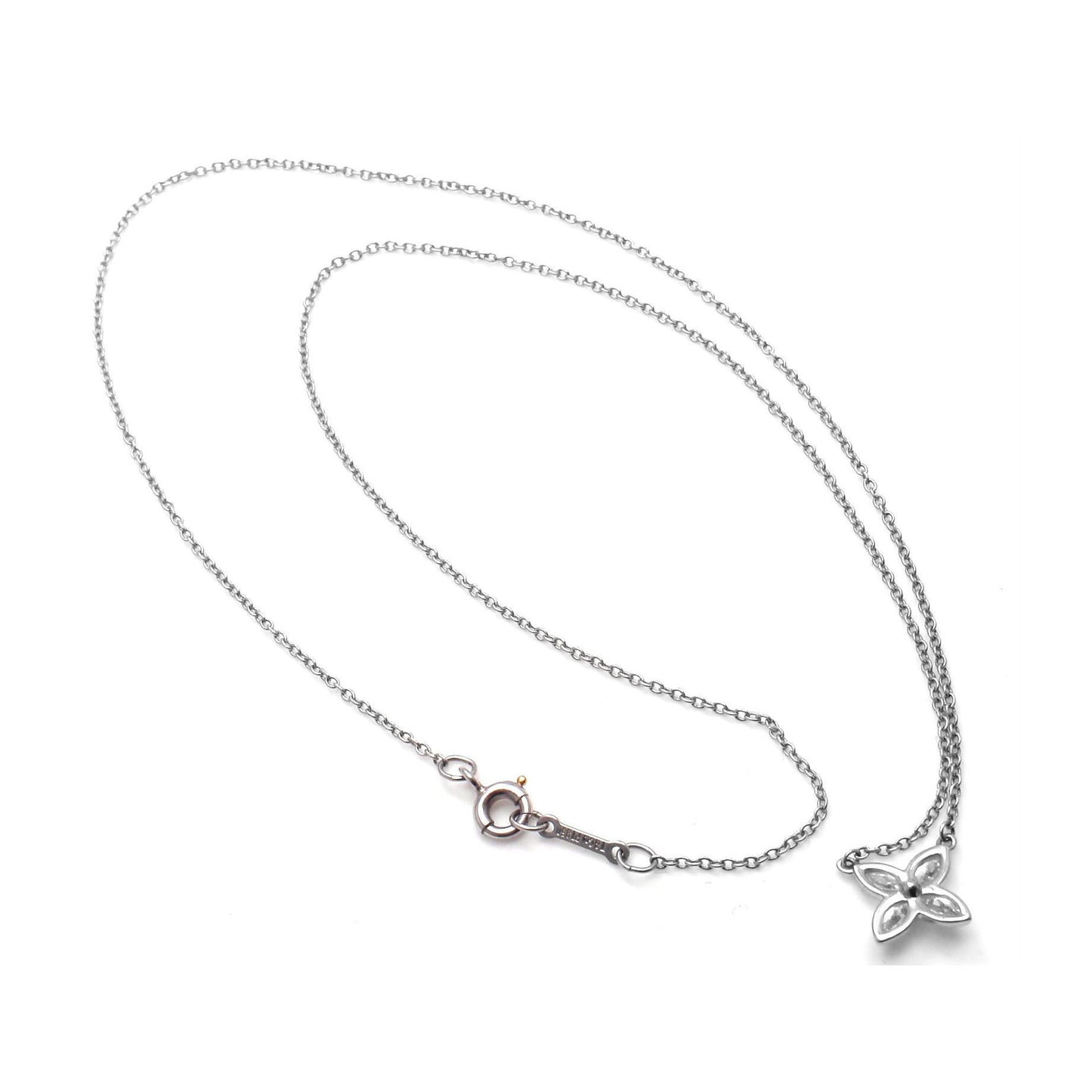 TIF13023773 barrel four-leaf horse eye bolt chain pendant