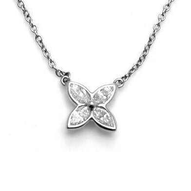 TIF13023773 barrel four-leaf horse eye bolt chain pendant