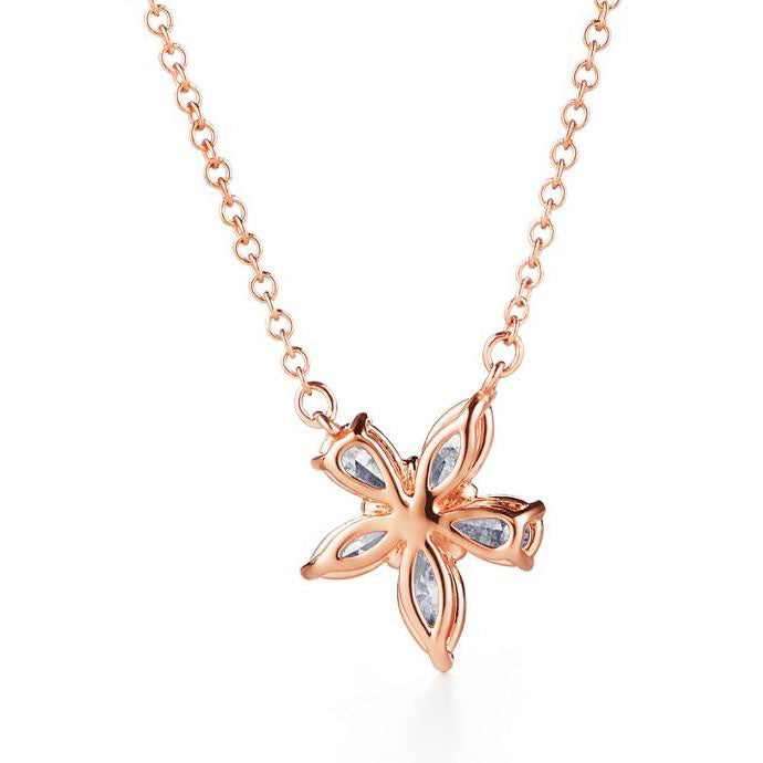 TIF85995837 Five-leaf Horse Eye Flower Cluster Chain Pendant
