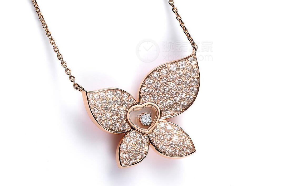 XB-818537蝴蝶满钻钻石栓链吊坠