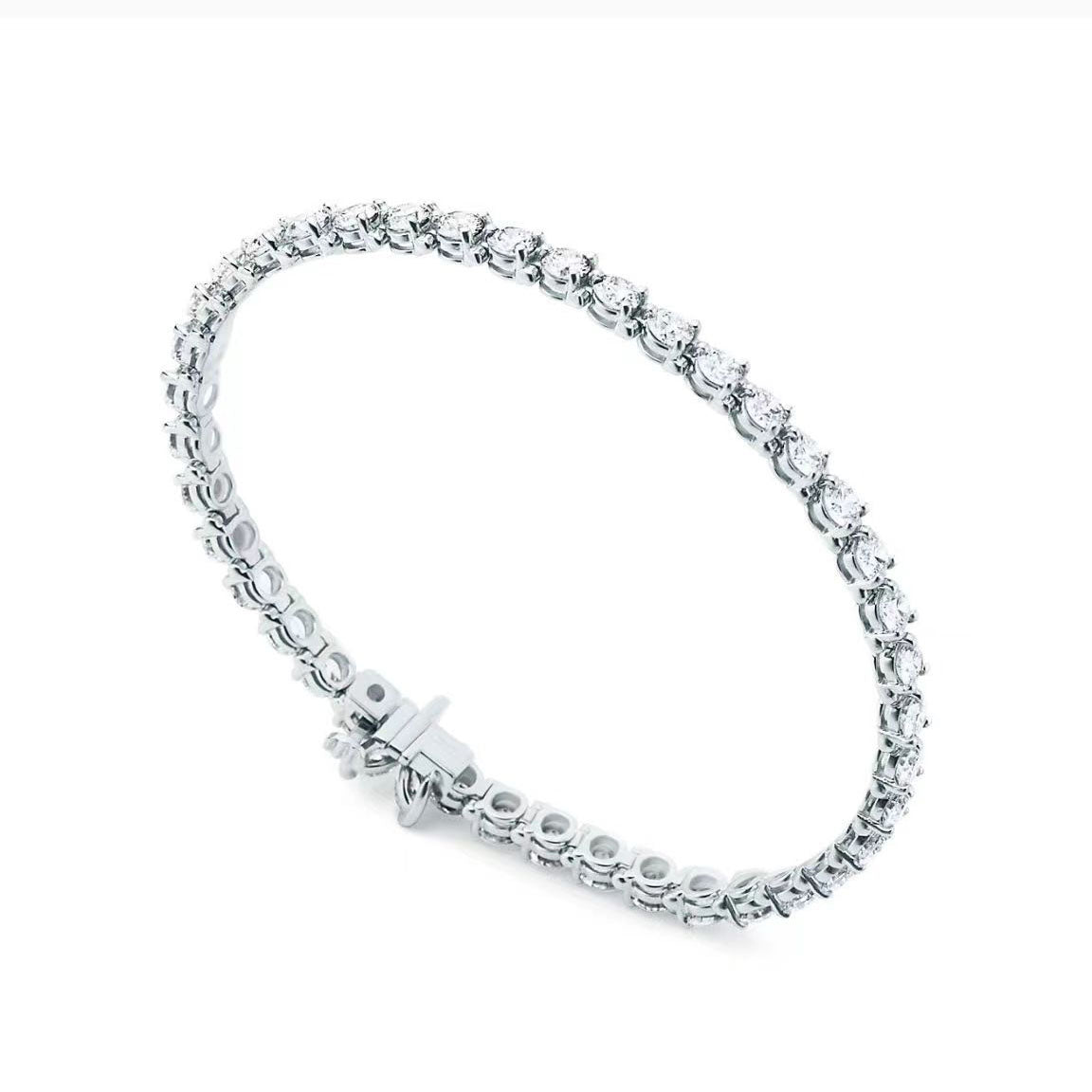 TIF60080483 large diamond version marquise round diamond bracelet
