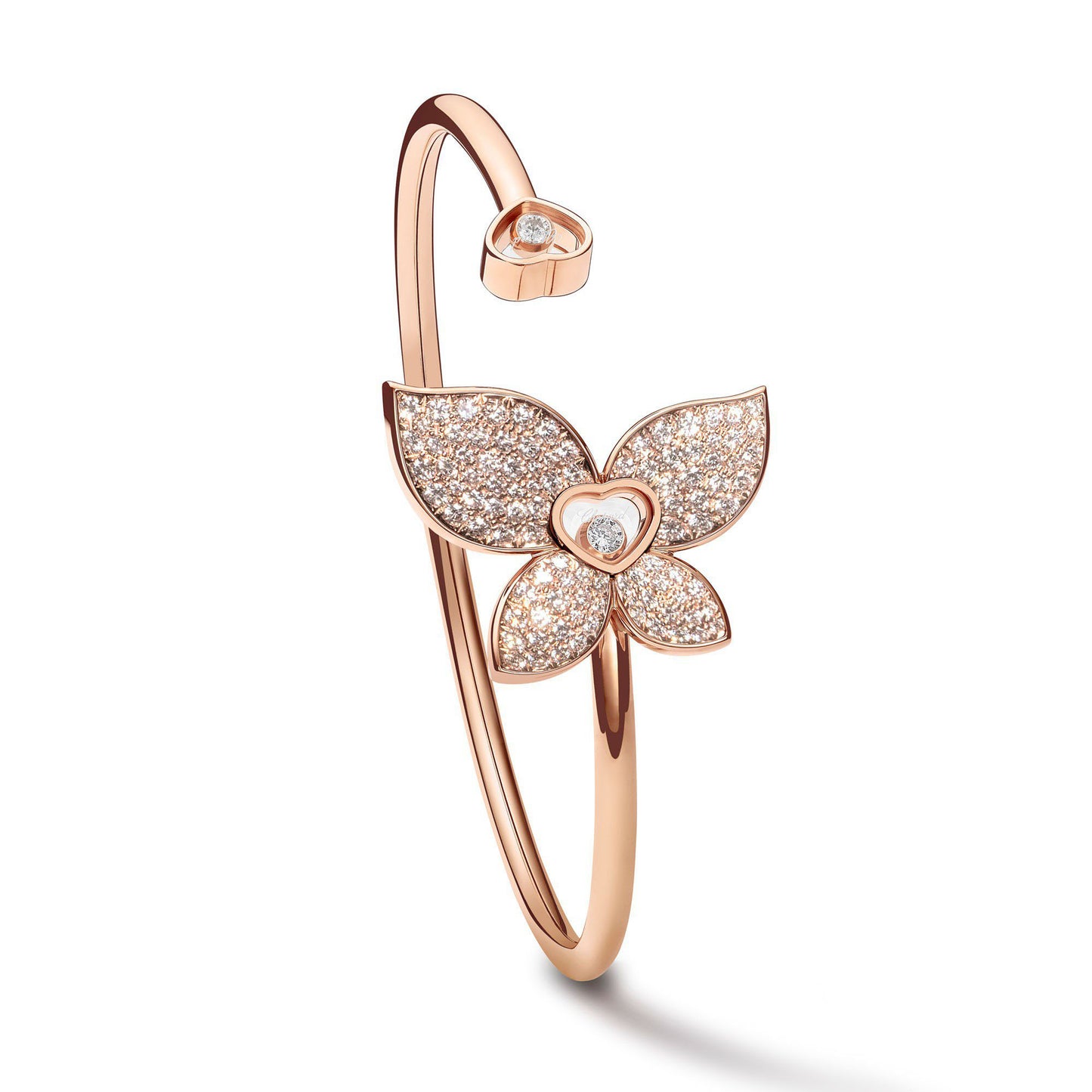 XB-858539玻璃蝴蝶满钻钻石开口手镯