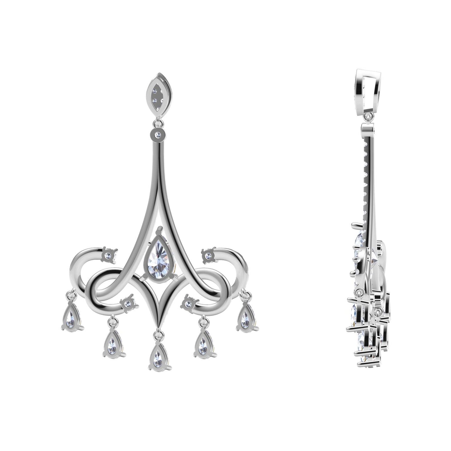 TIF27641719 water drop diamond full diamond thatch pendant
