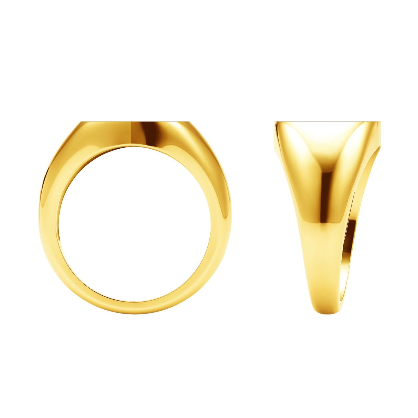 TIF14697382 light gold men's ring