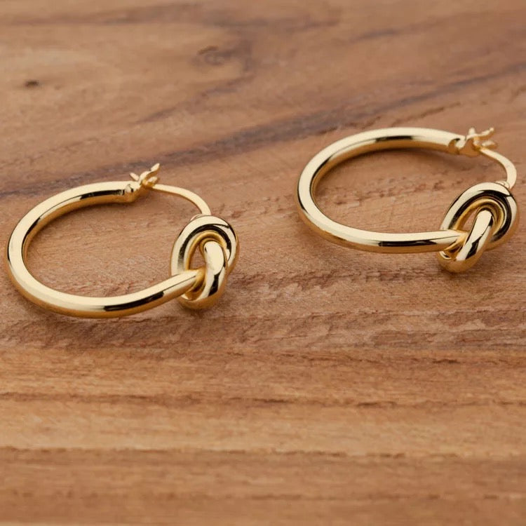 TIF3820167 light gold rope earrings