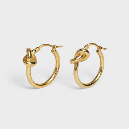 TIF3820167 light gold rope earrings