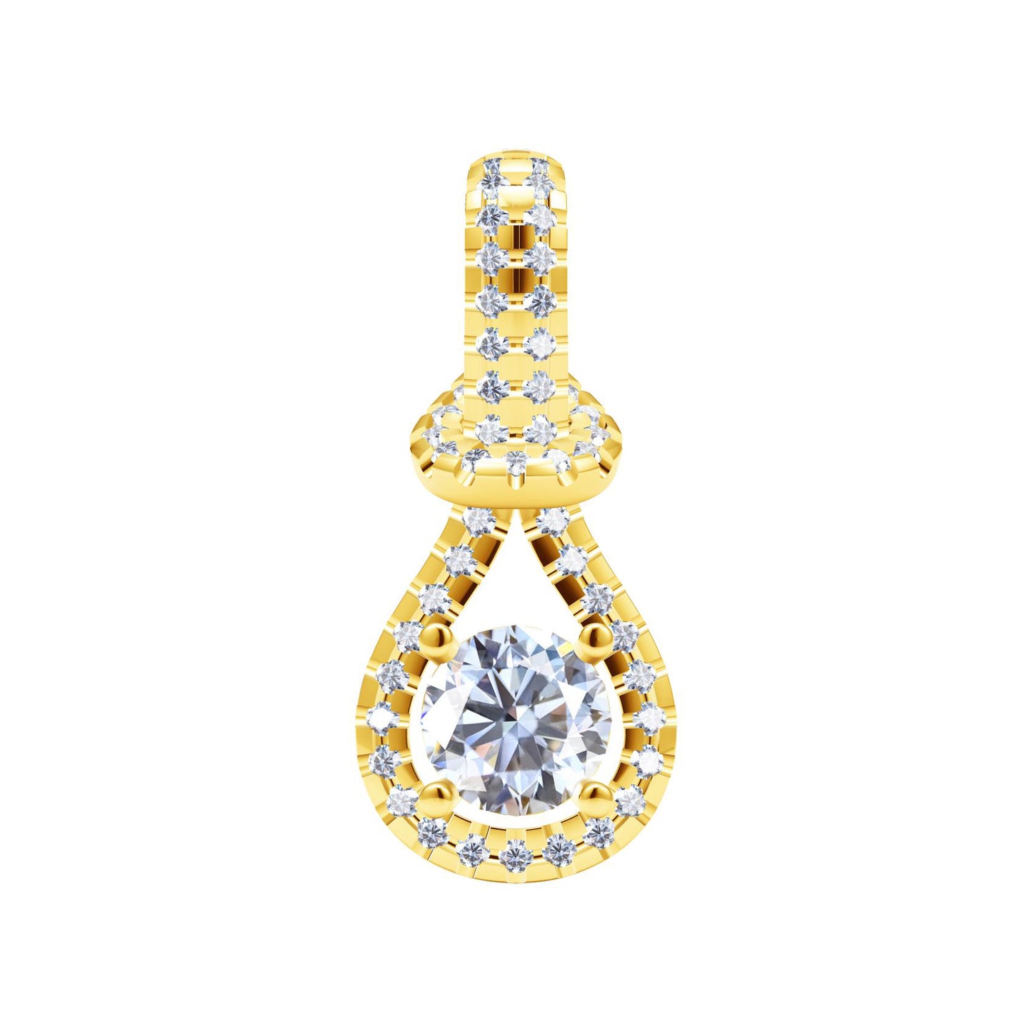 TIF64351868 diamond twisted ribbon pendant