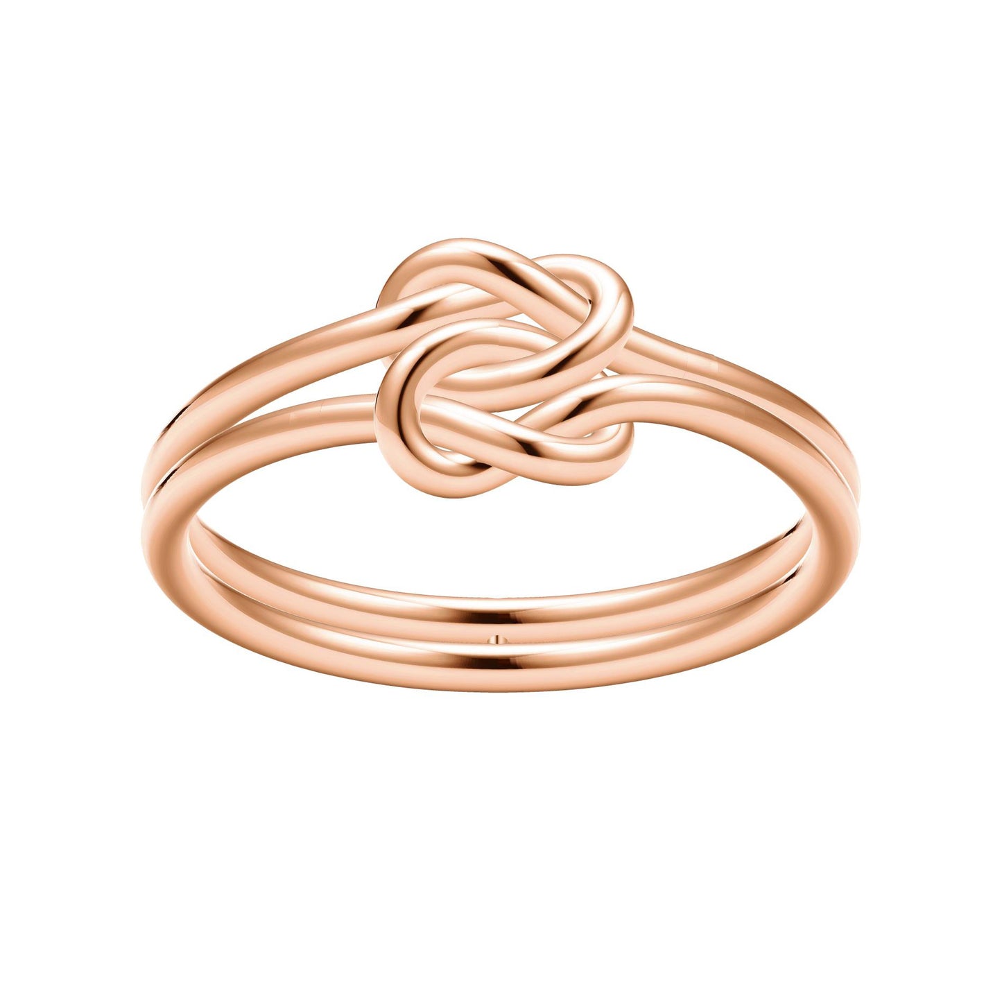 TIF44654983 light gold twisted rope ring