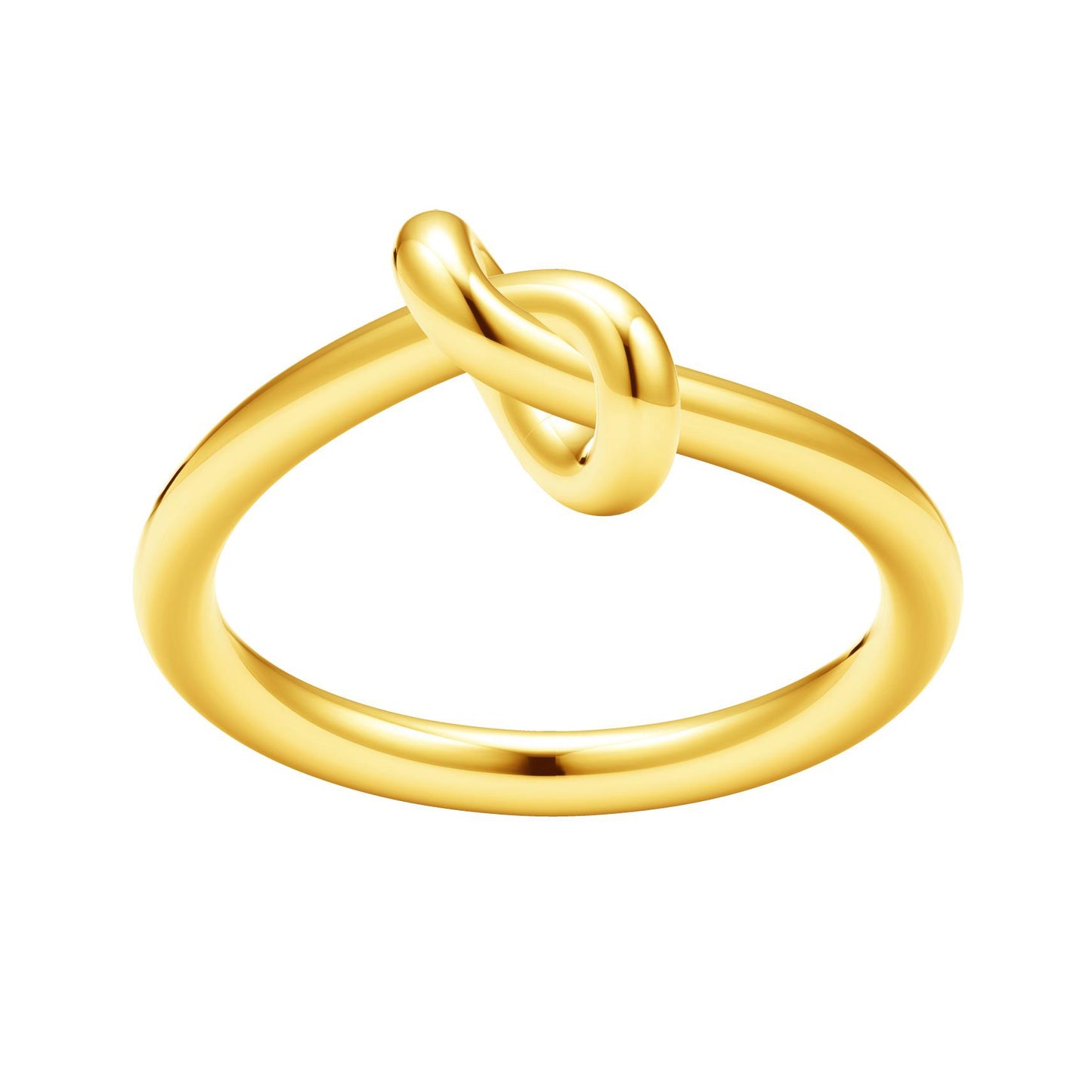 TIF11225405 light gold knot ring