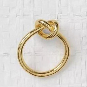 TIF11225405 light gold knot ring