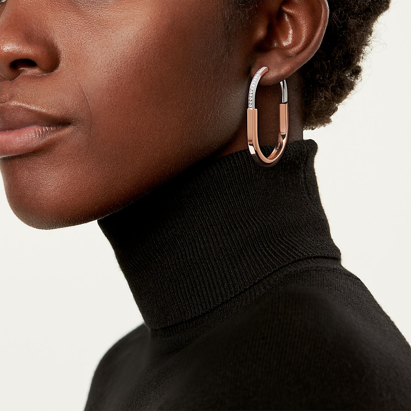 TIF71855201 twisted lock color earrings