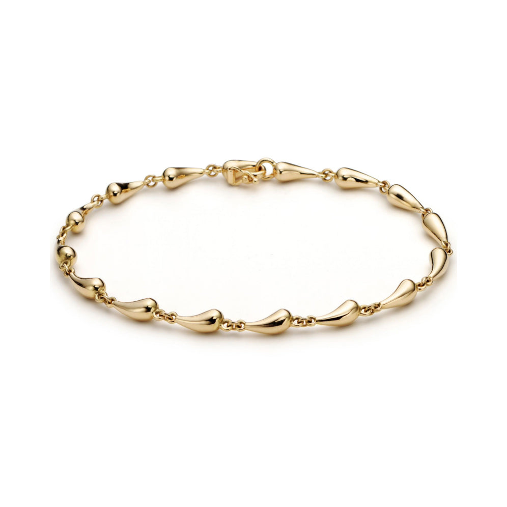 TIF79951153 light gold teardrop shaped bracelet