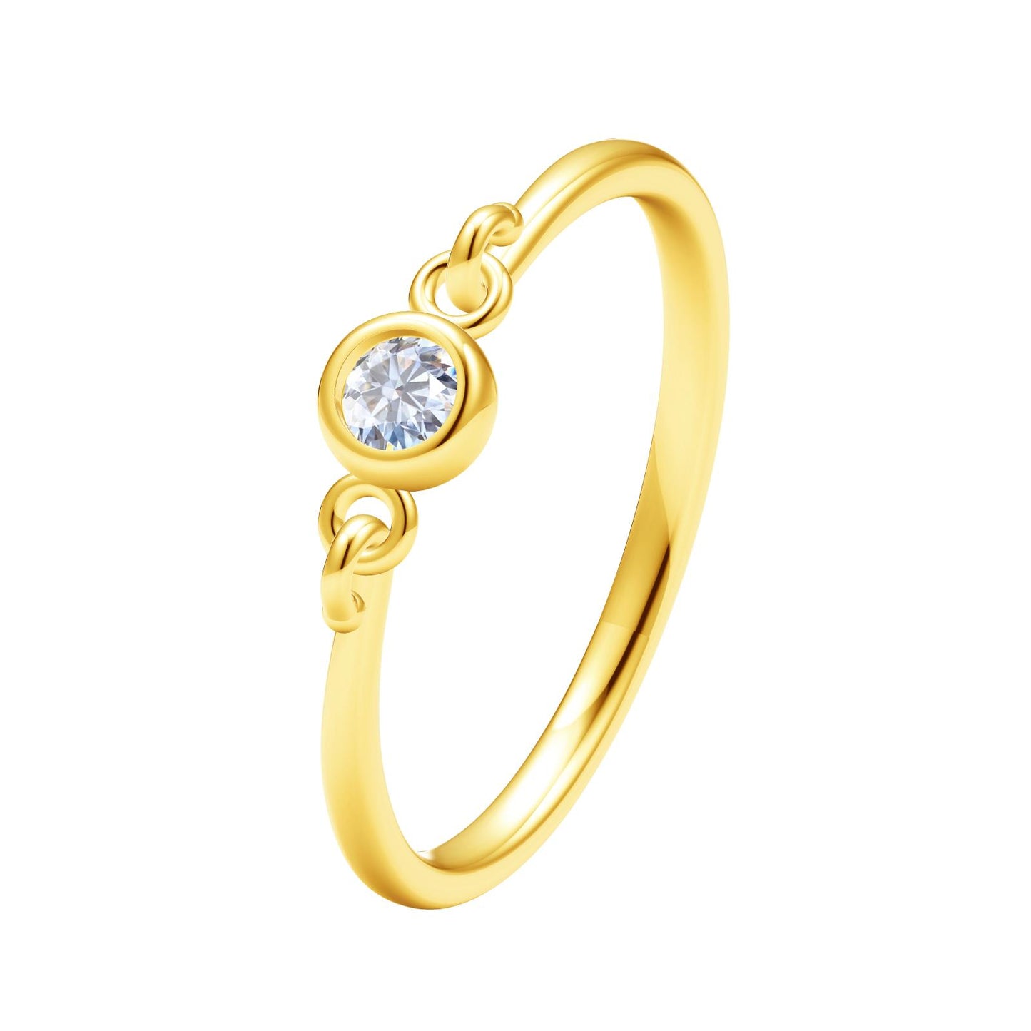 TIF78065369 bezel set solitaire diamond ring