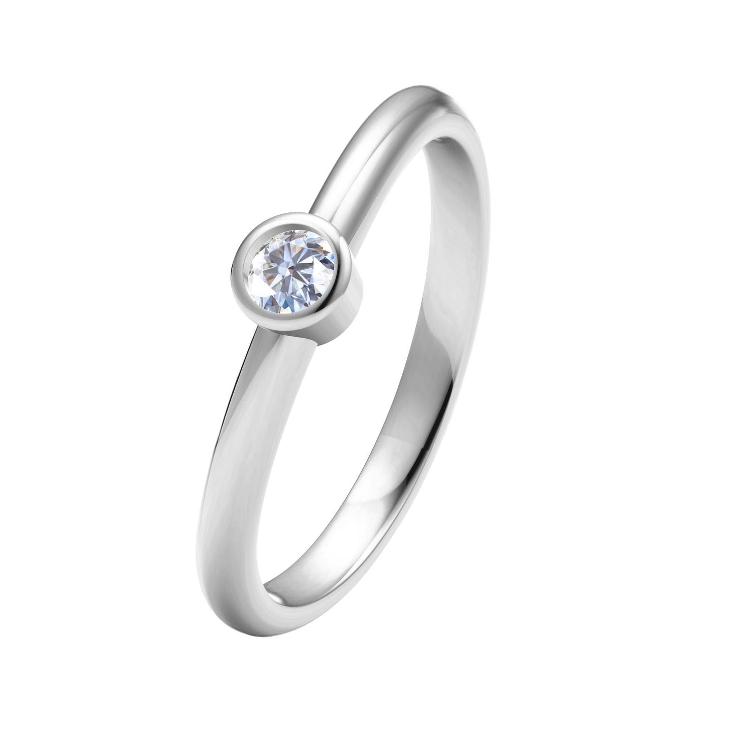 TIF69104960 bezel set bright gold arm ring