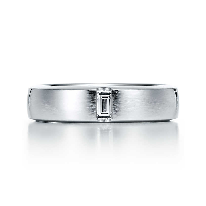TIF30766102 frosted square diamond ring