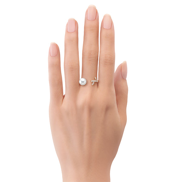 TSQ-RPI-4859 Leaf Pearl Ring