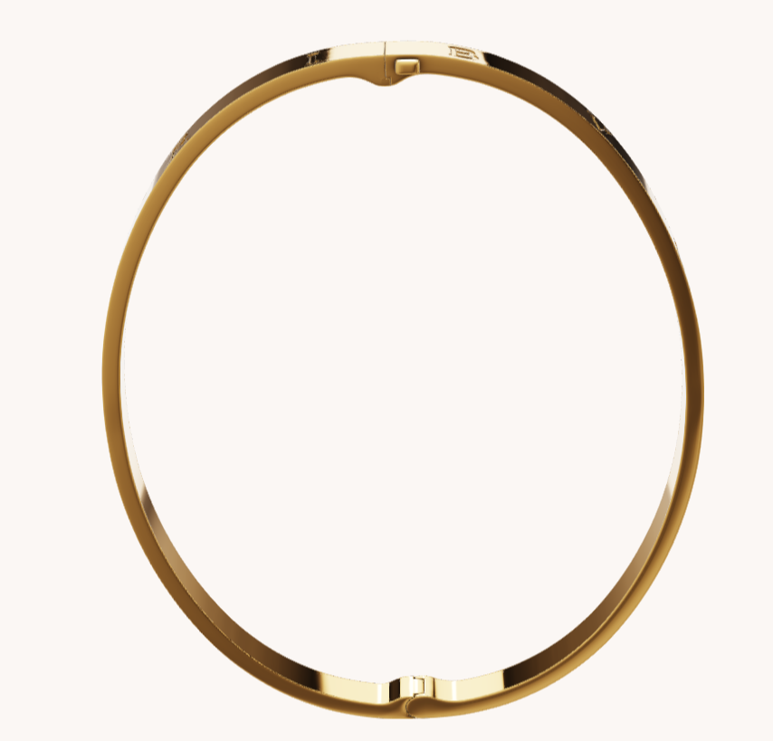 BGL-BR859976 light gold letter bracelet narrow version