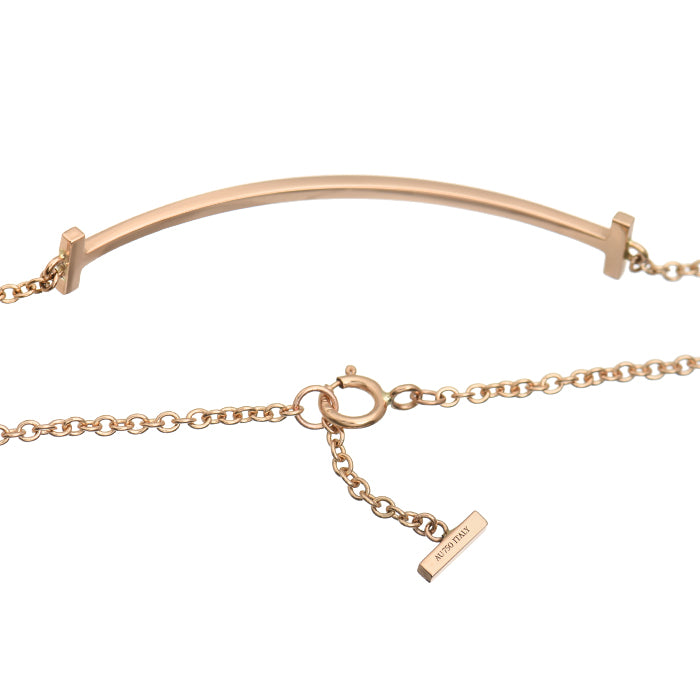 TIF46092168 Smiling T light gold bracelet