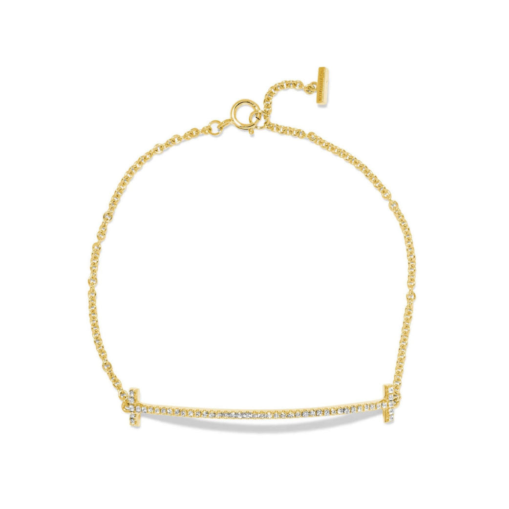 TIF89629351 large smile T-shaped diamond bracelet guest version
