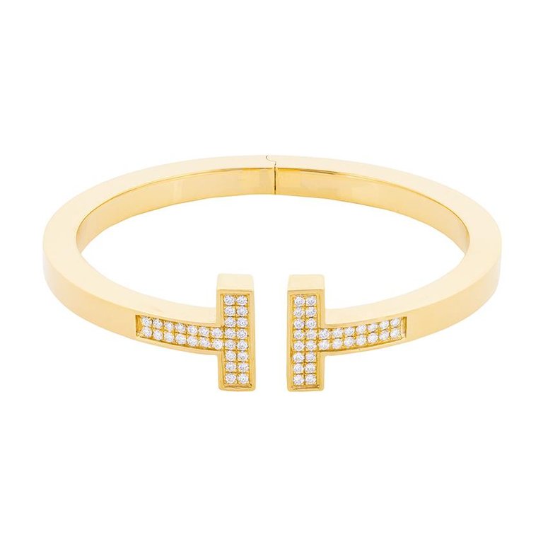 TIF55180819 guest version double-ended T-shaped diamond square bracelet 15#