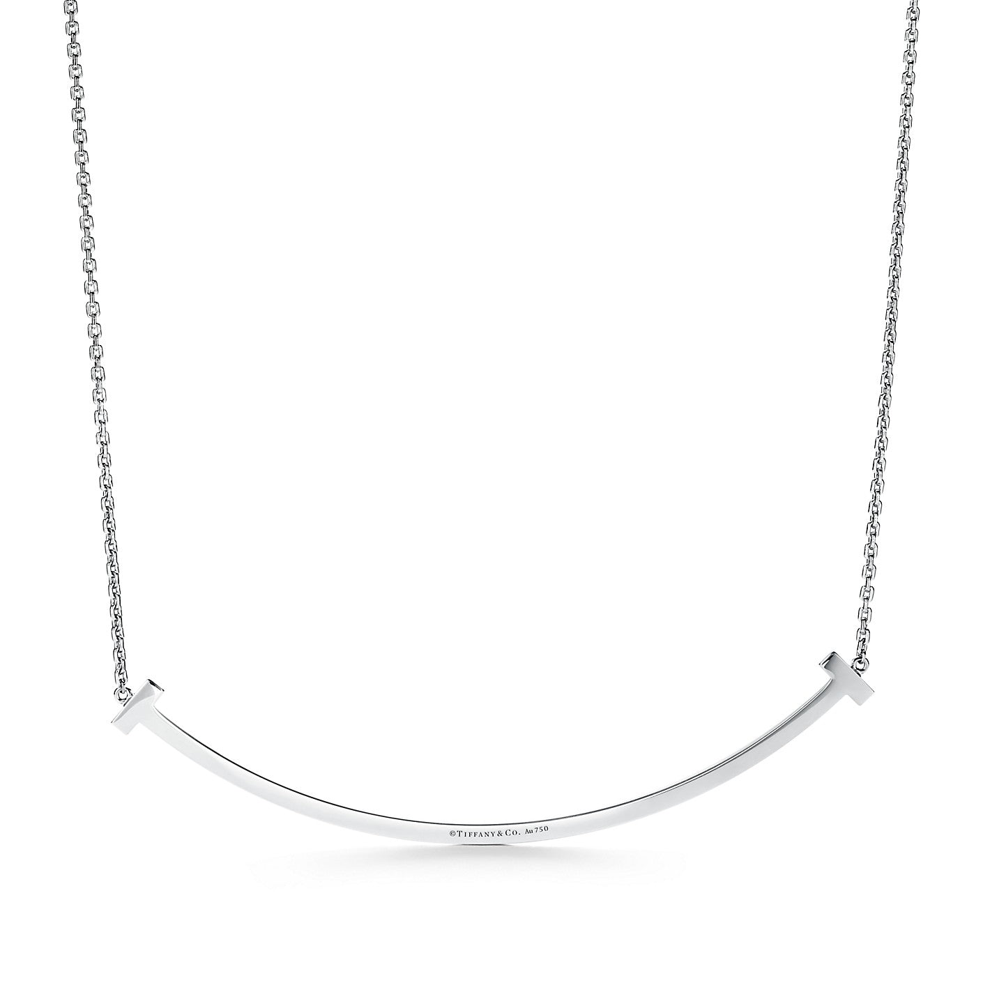 TIF46197118 light gold 84mm extra large smile T-shaped hanging chain
