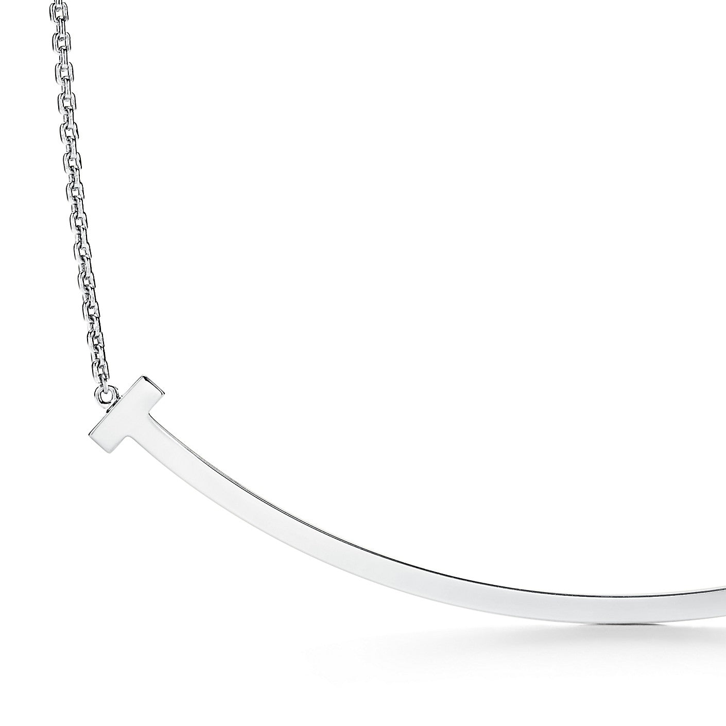 TIF46197118 light gold 84mm extra large smile T-shaped hanging chain