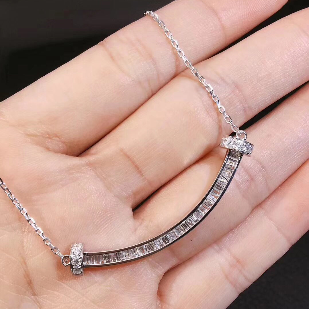 TIF88633240 smile necklace T square version