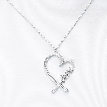 TIF72609339 light gold love cross heart pendant