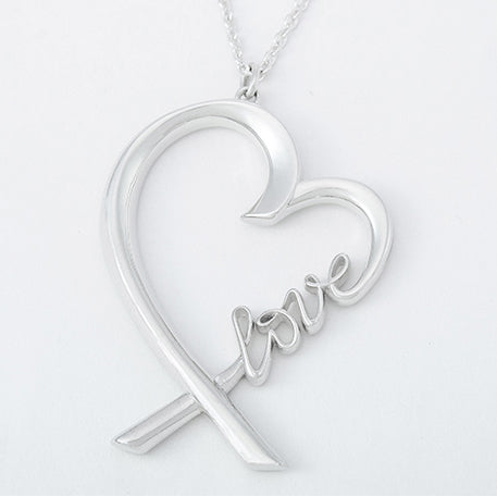 TIF72609339 light gold love cross heart pendant