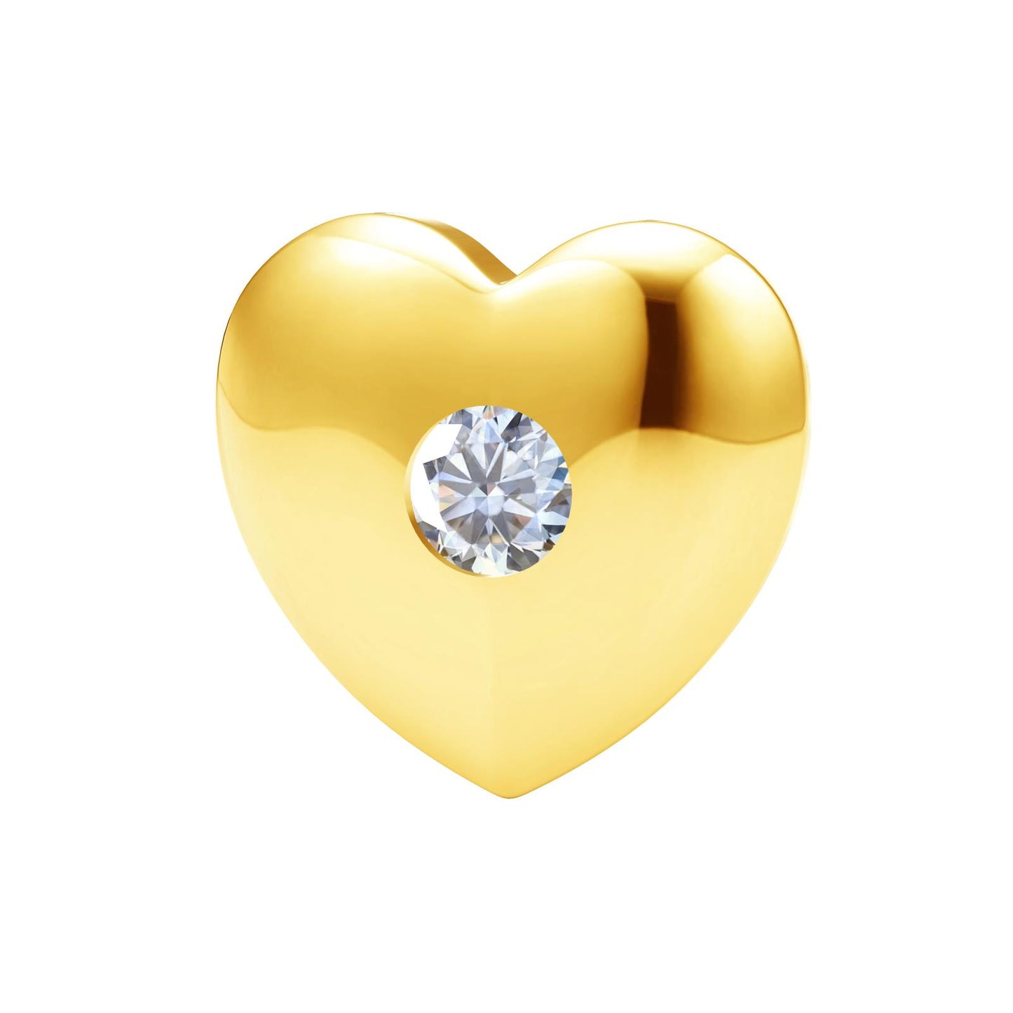TIF21245444 single diamond heart-shaped earrings