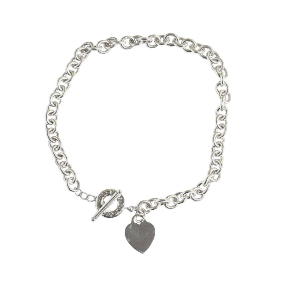 TIF28832061 light gold heart-shaped necklace