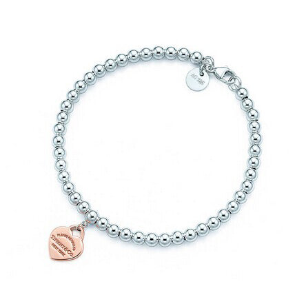 TIF74163043 glue flat heart-shaped bead bracelet