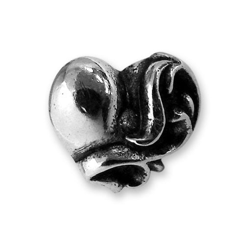 KLX-CH328193 light gold heart-shaped earrings