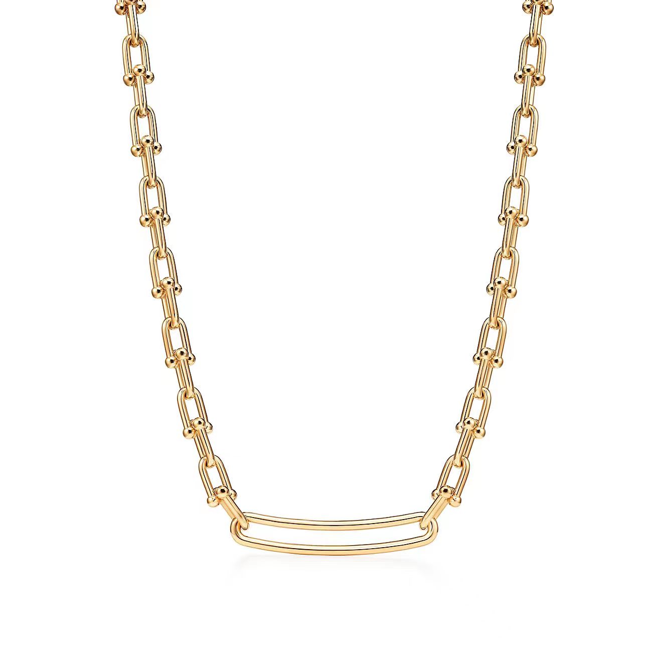 TIF25193497 long U-shaped U ball necklace