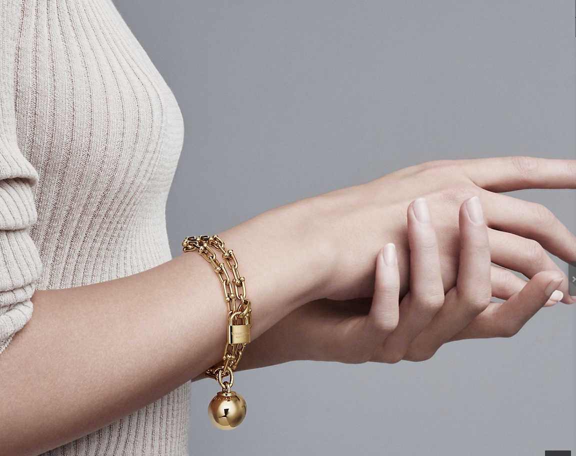 TIF70257546 guest version light gold ball lock winding bracelet