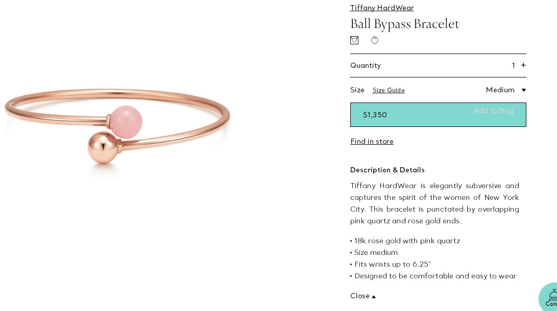 TIF80615194 round bead hollow bracelet