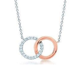 TIF72094753 double ring necklace 20mm wide left and right
