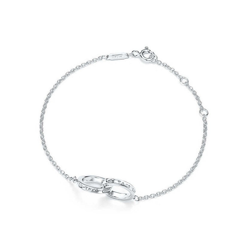 TIF52373500 light gold double ring bracelet