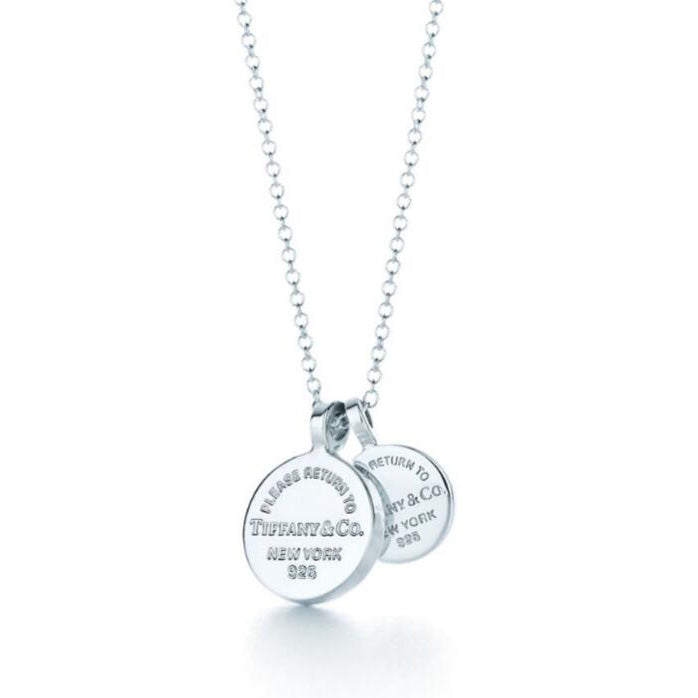 TIF83959978 light gold double disc pendant