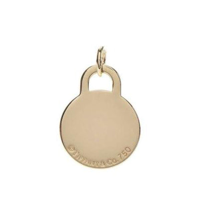 TIF47275169 light gold round tag pendant